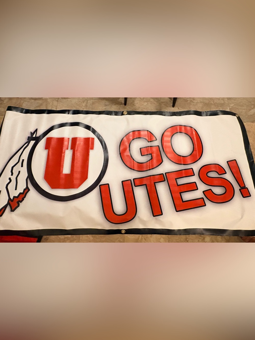 University of Utah Utes banner 60x30 inches